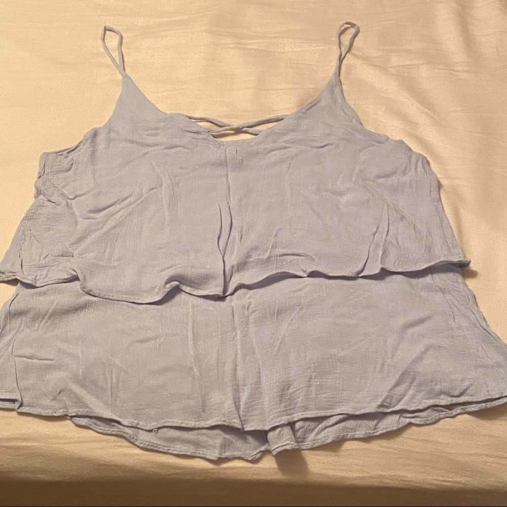 Light Blue layered Camisole Top